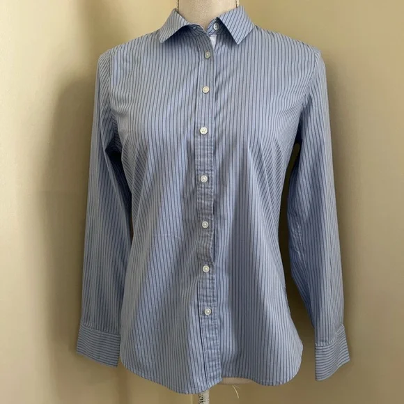 Banana Republic Light Blue Striped Shirt - Picture 3 of 15